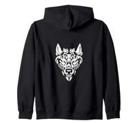 Celtic Ireland Viking Celtic Knot Pattern Tree Zip Hoodie
