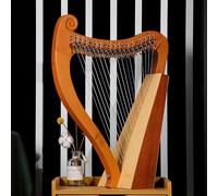 Celtic Irish Harp with Tuning Wrench and Bag, 3 Sound Holes for Rich Resonance, Lyre Harp for Beginners and Music Lovers