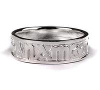 Celtic Irish Mo Anam Cara My Soul Mate Silver with Claddagh Design Ladies ring (T)