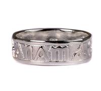 Celtic Irish Mo Anam Cara My Soul Mate Silver with Trinity Knot Design Ladies ring