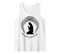 Celtic Irish Tree of Life, Jesus Praying, Christian Easter Tank Top