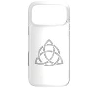 Celtic Irish Trinity Knot Triquetra Silver Finish Symbol Art Case for iPhone 17 Pro Max