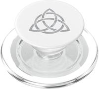 Celtic Irish Trinity Knot Triquetra Silver Finish Symbol Art PopSockets PopGrip for MagSafe
