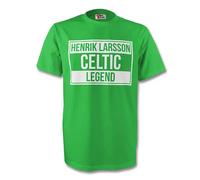 Celtic Junior Henrik Larsson Legend Tee in Green | Size: 5-6 Years Celtic Green 5-6 Years