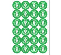 Celtic Keep The Faith Northern Soul Circular Matt Paper Stickers A4 Sheet of 24 (Each Sticker is 45mm Diameter)
