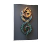 Celtic Knot 3D Wall Art Canvas Prints - Picture Painting - Retro Abstract Modern Wall Artwork for Bathroom Home Kitchen Office Decor 20x30inch(50x75cm)