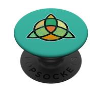 Celtic knot artistic distressed style pretty stained glass PopSockets Adhesive PopGrip