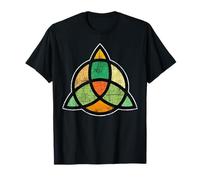 Celtic Knot Artistic Distressed Style Pretty Stained Glass T-Shirt