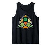 Celtic Knot Artistic Distressed Style Pretty Stained Glass Tank Top
