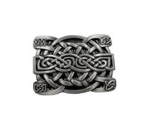 Celtic Knot Belt Buckle - red - 1.5 inch