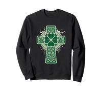 Celtic Knot Clover Cross - St Patrick's Day Irish Pride Sweatshirt
