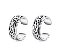 Celtic Knot Ear Cuff Earrings Sterling Silver Celtic Earrings Non Piercing Clip on Cartilage Celtic Jewellery for Women
