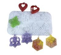 Celtic Knot Earring Mold, Unique Jewelry Craft Silicone Material, Easy to Remove and Clear Details