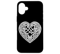 Celtic Knot Heart Irish Scottish Tribal St Patricks Design Case for iPhone 16 Plus
