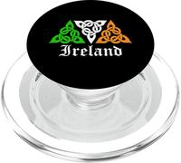 Celtic Knot Ireland Flag Tribal Medieval Mandala Irish Women PopSockets PopGrip for MagSafe