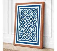 Celtic Knot Pattern Geometric Canvas Wall Art Print 36x24 Inch (91 x 61 cm)