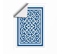 Celtic Knot Pattern Geometric Unframed Wall Art Print A4 (29.7×21cm), Wall Decor for Living Room, Bedroom, Office & Home, Art Gift