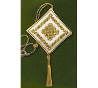 Celtic Knot Scissor Keep - Green - Cross Stitch Kit