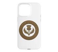 Celtic Knot Scottish Thistle Bronze Case for iPhone 15 Pro Max