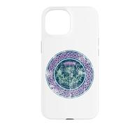 Celtic Knot Scottish Thistle Distressed Print For Lights Case for iPhone 15