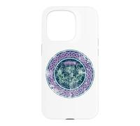 Celtic Knot Scottish Thistle Distressed Print For Lights Case for iPhone 15 Pro