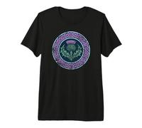 Celtic Knot Scottish Thistle Distressed Print for Lights Premium T-Shirt
