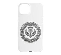 Celtic Knot Scottish Thistle Iron Image Case for iPhone 15 Plus