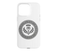 Celtic Knot Scottish Thistle Iron Image Case for iPhone 15 Pro Max