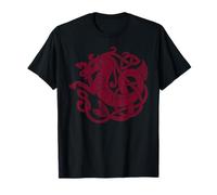 Celtic Knot Seahorse Mythical Kelpie Burgundy Symbol T-Shirt