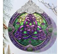 Celtic Knot Stained Glass Ornament - Christmas Ornament - Christmas Decorations for Tree - Holiday Present ldeas - Gift Exchange