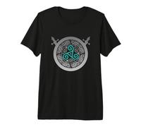 Celtic Knot Triskele Swords Viking Nordic Warrior Mythology Premium T-Shirt