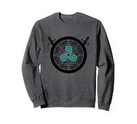 Celtic Knot Triskele Swords Viking Nordic Warrior Mythology Sweatshirt