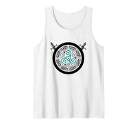 Celtic Knot Triskele Swords Viking Nordic Warrior Mythology Tank Top