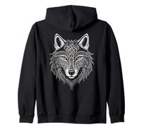 Celtic Knot Wolf Lovers Wiccan Pagan Mystical Zip Hoodie