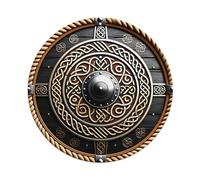 Celtic Knotwork Design Pattern Shield Round Tin Sign Vintage Style Metal Sign Home Bar Garden Wall Plaque Decor Metal Poster 8x8 Inch