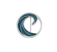 Celtic Lands Blue Enamel Seventh Wave Tsunami Brooch