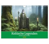 Celtic legends - The little creatures of nature UK-Version (Wall Calendar 2026 DIN A4 Landscape), CALVENDO 12 Month Wall Calendar
