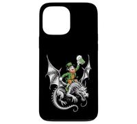Celtic Leprechaun On Dragon With Ale Mug - Funny Irish Case for iPhone 13 Pro Max