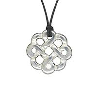 Celtic Love Knot Pendant, Celtic Necklace, Handcrafted in Pewter by William Sturt