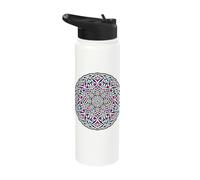 Celtic Mandala Beltane Blessings May Day Celebrations Pagan Stainless Steel Insulated Water Bottle