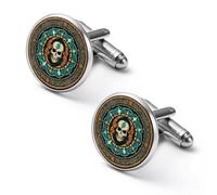 Celtic-Mandala Fashion Cufflinks for Men Classic Shirts Cuff Links Set for Wedding Business 2.0cm