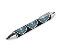 Celtic Mandala Retractable Ballpoint Pen Black Ink Ball Point Pen Work Pens 1 PCS