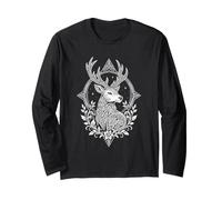 Celtic Mandala Stars Three Wolf Moon Long Sleeve T-Shirt