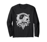 Celtic Mandala Stars Three Wolf Moon Long Sleeve T-Shirt