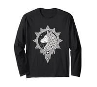 Celtic Mandala Stars Three Wolf Moon Long Sleeve T-Shirt