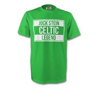 Celtic Men's Mens Jock Stein Legend Tee in Green | Size: 2XL Celtic Green 2XL
