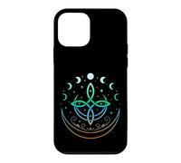 Celtic Moon Knot Symbol Pagan Elements with Moonphases Case for iPhone 12 mini