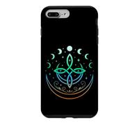 Celtic Moon Knot Symbol Pagan Elements with Moonphases Case for iPhone 7 Plus/8 Plus