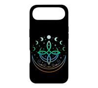 Celtic Moon Knot Symbol Pagan Elements with Moonphases Case for iPhone Air