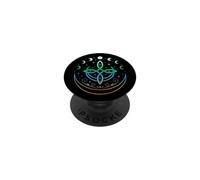 Celtic Moon Knot Symbol Pagan Elements with Moonphases PopSockets Adhesive PopGrip